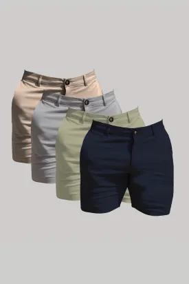 Athletic Fit Chino Shorts 4-Pack
