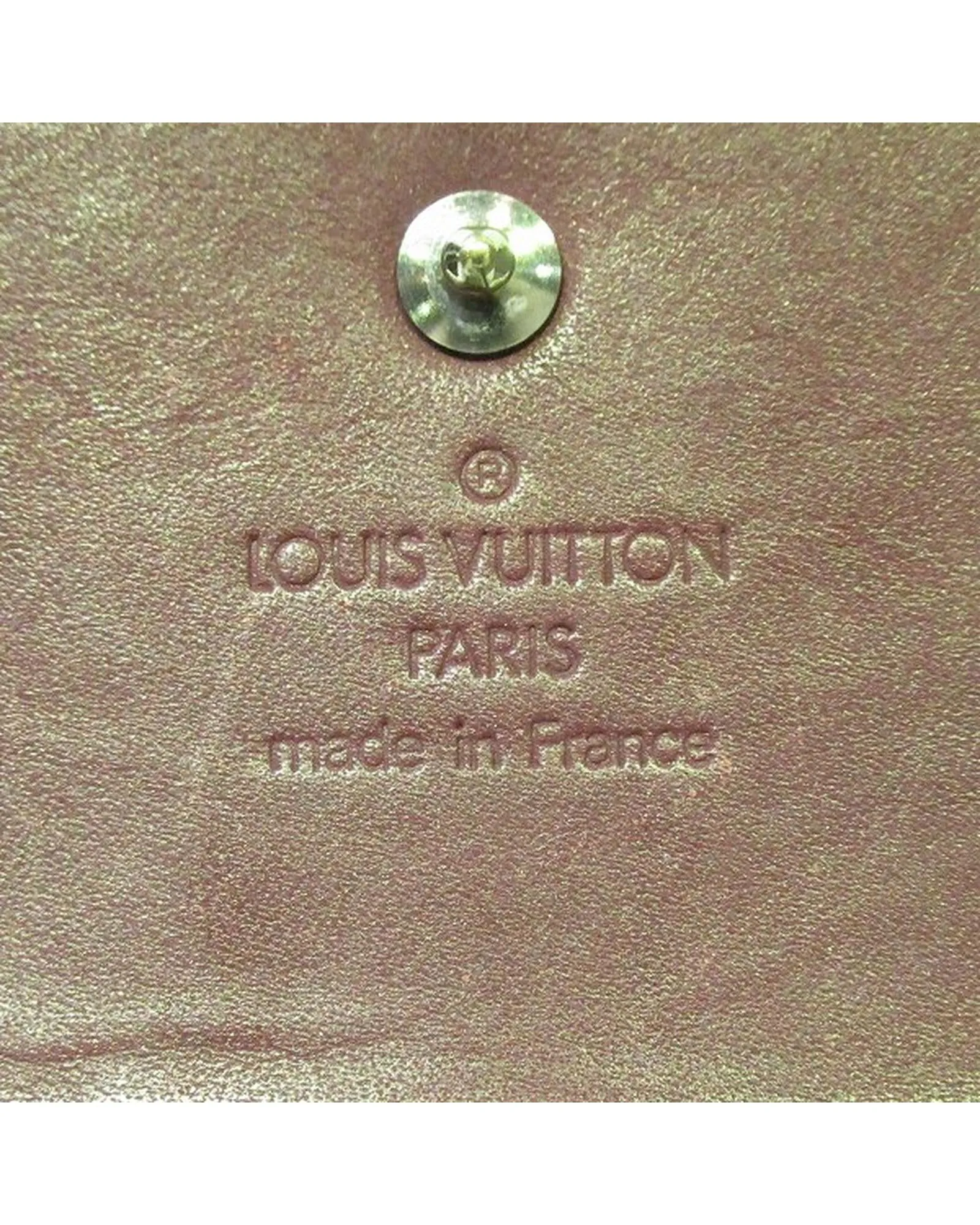 Authentic Louis Vuitton Tri-Fold Leather Wallet in Maroon
