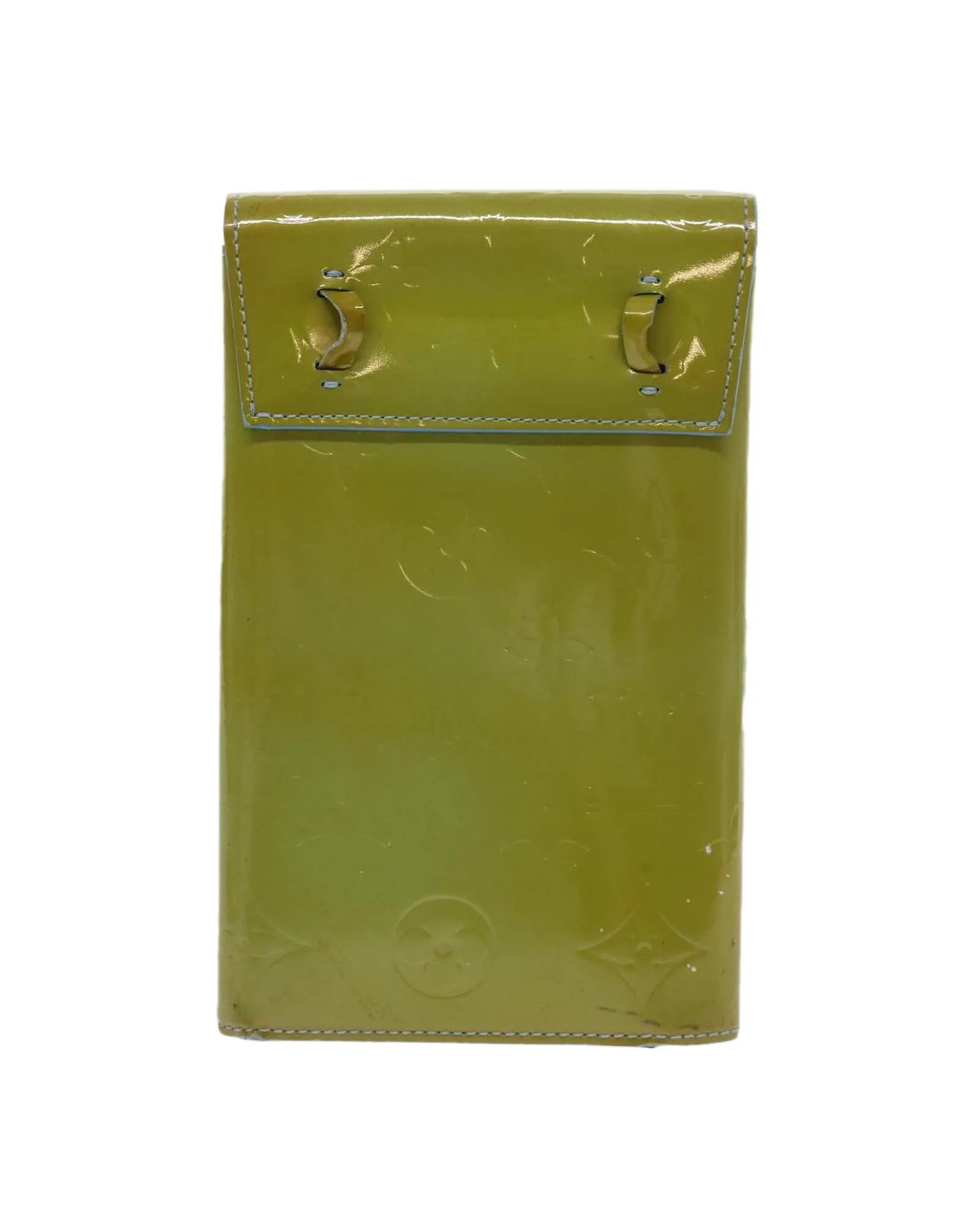 Baby Blue Patent Leather Walker Wallet with Shoulder Strap