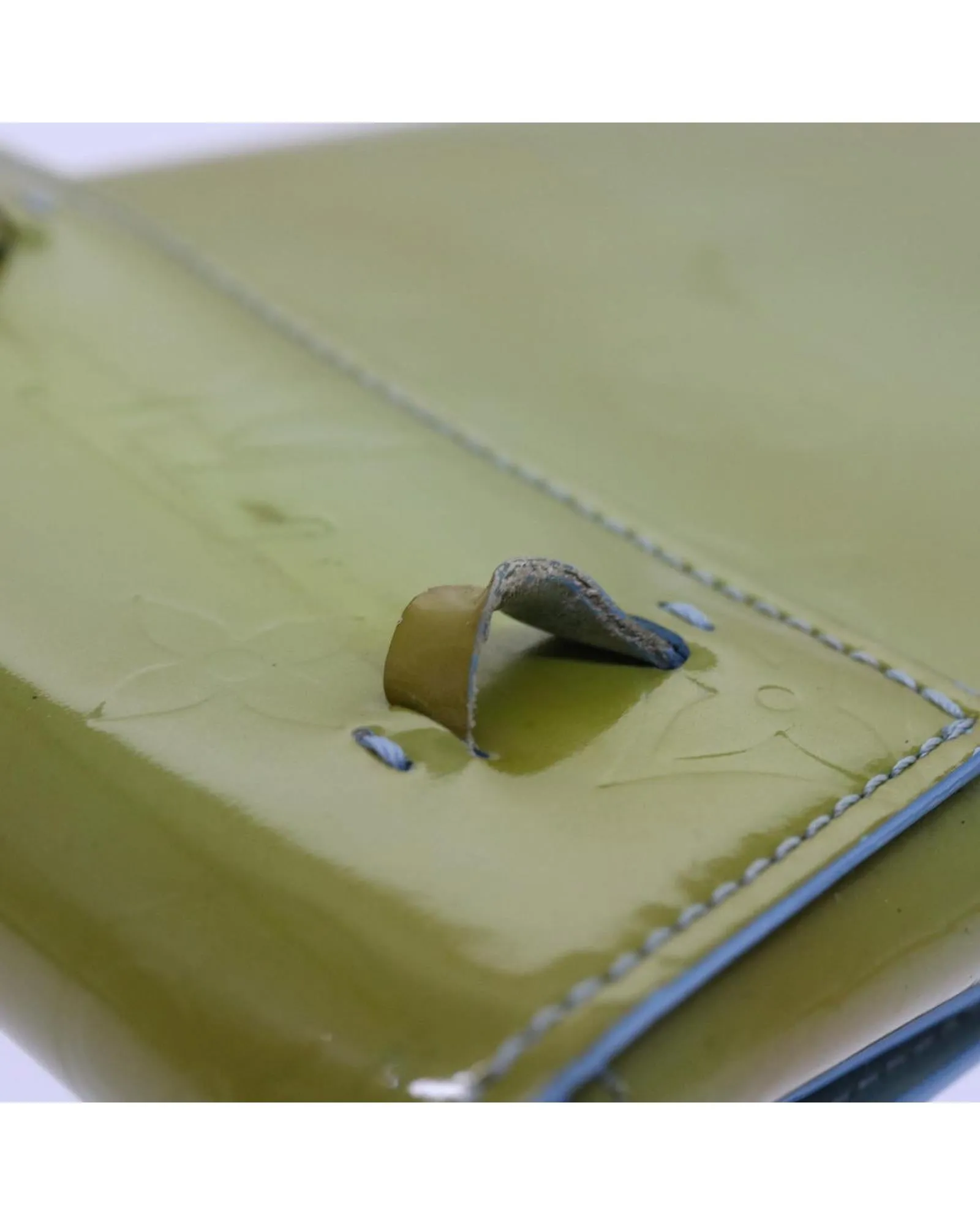 Baby Blue Patent Leather Walker Wallet with Shoulder Strap