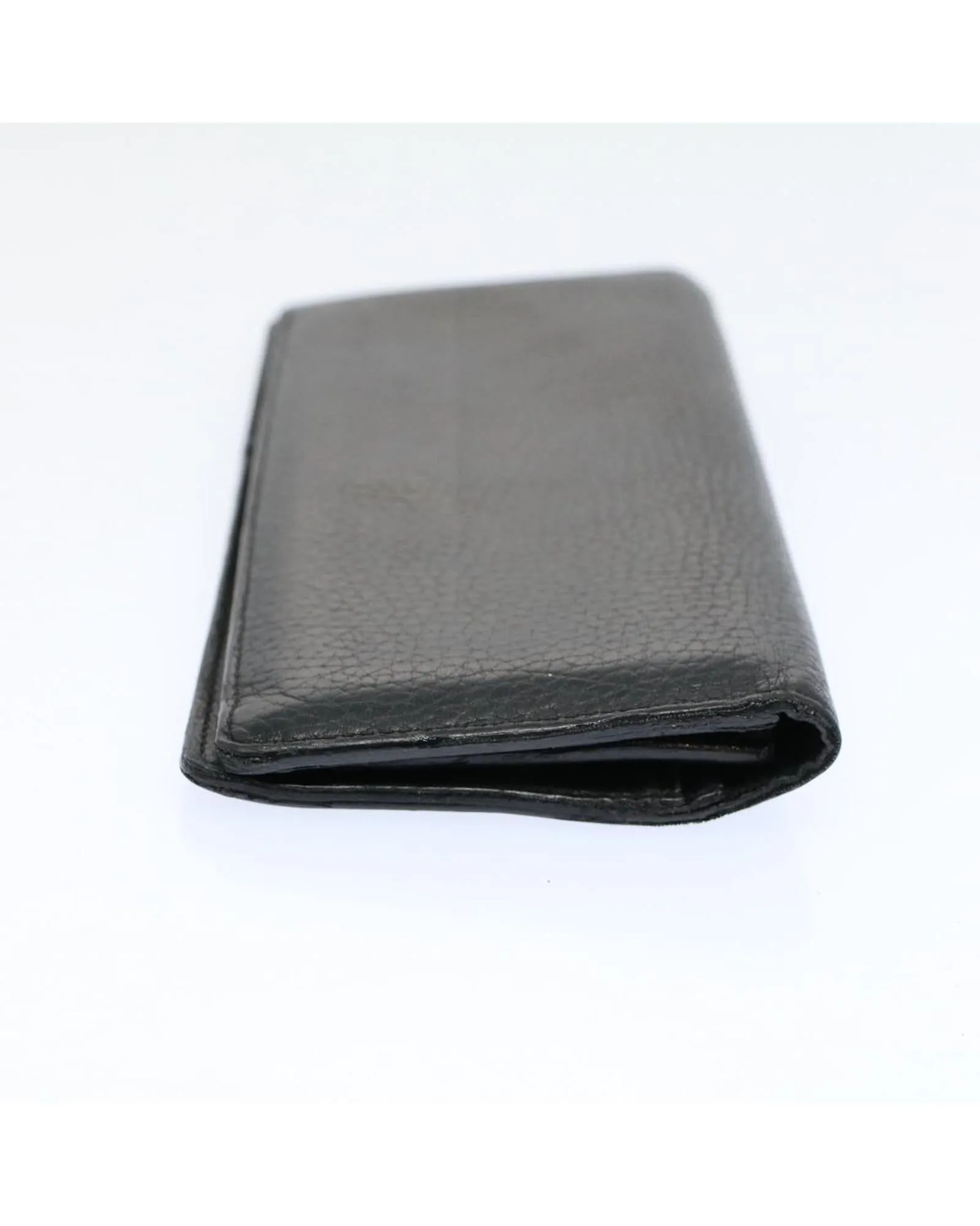 Bifold Wallet in Taurillon Leather - Noir
