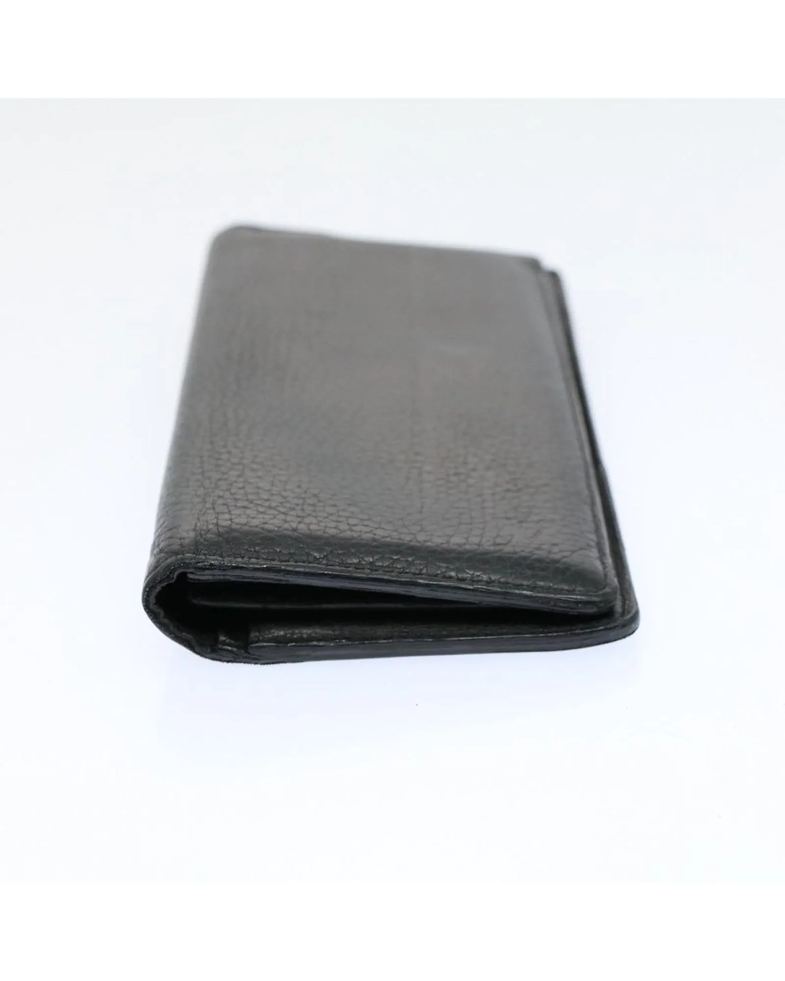 Bifold Wallet in Taurillon Leather - Noir