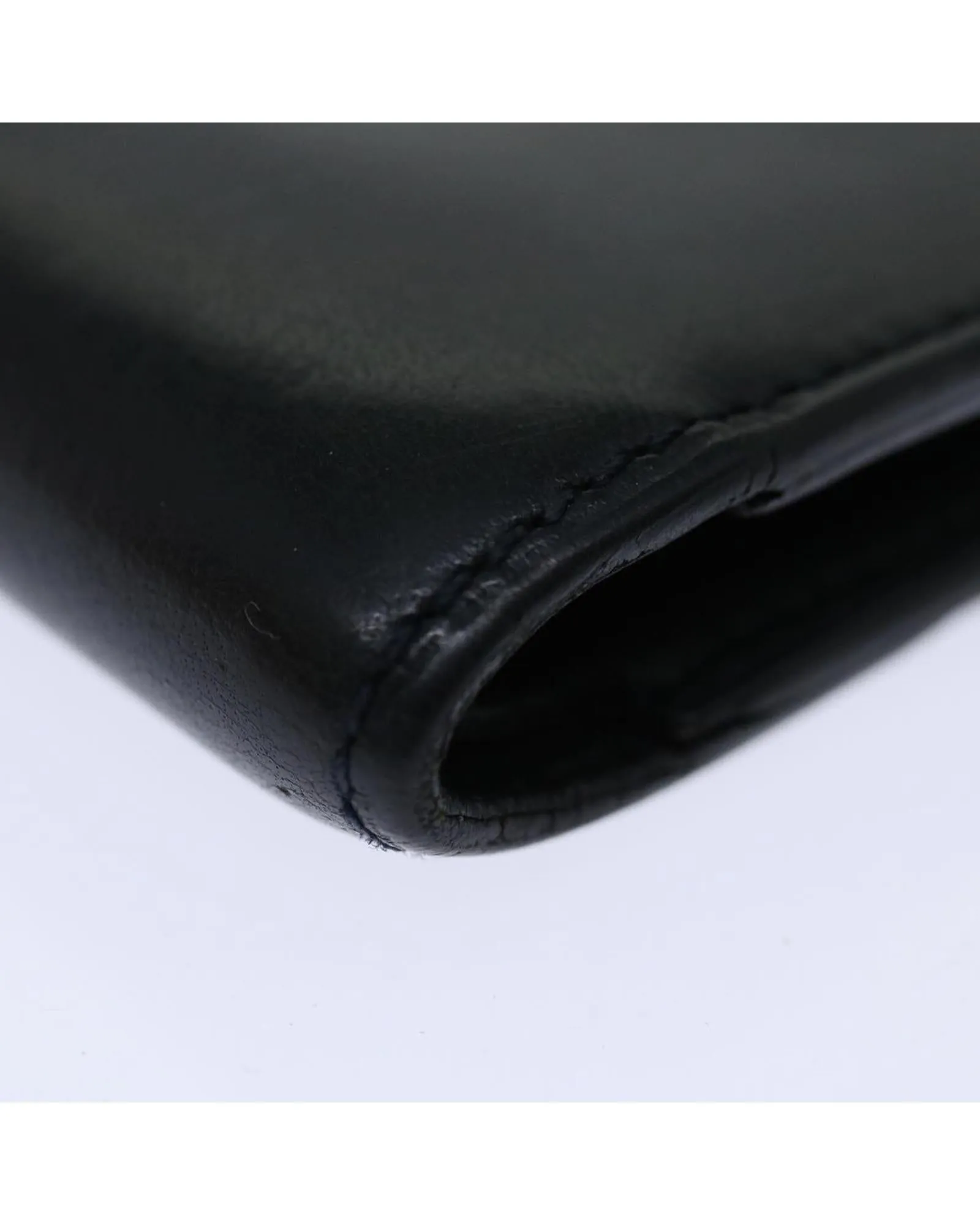 Black Leather Wallet with Multiple Pockets by Louis Vuitton