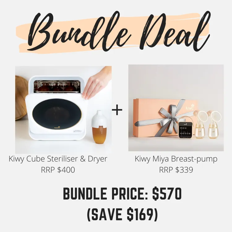 Bundle Deal : Kiwy Cube Steriliser & Dryer/Kiwy Miya Breast-pump