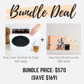 Bundle Deal : Kiwy Cube Steriliser & Dryer/Kiwy Miya Breast-pump