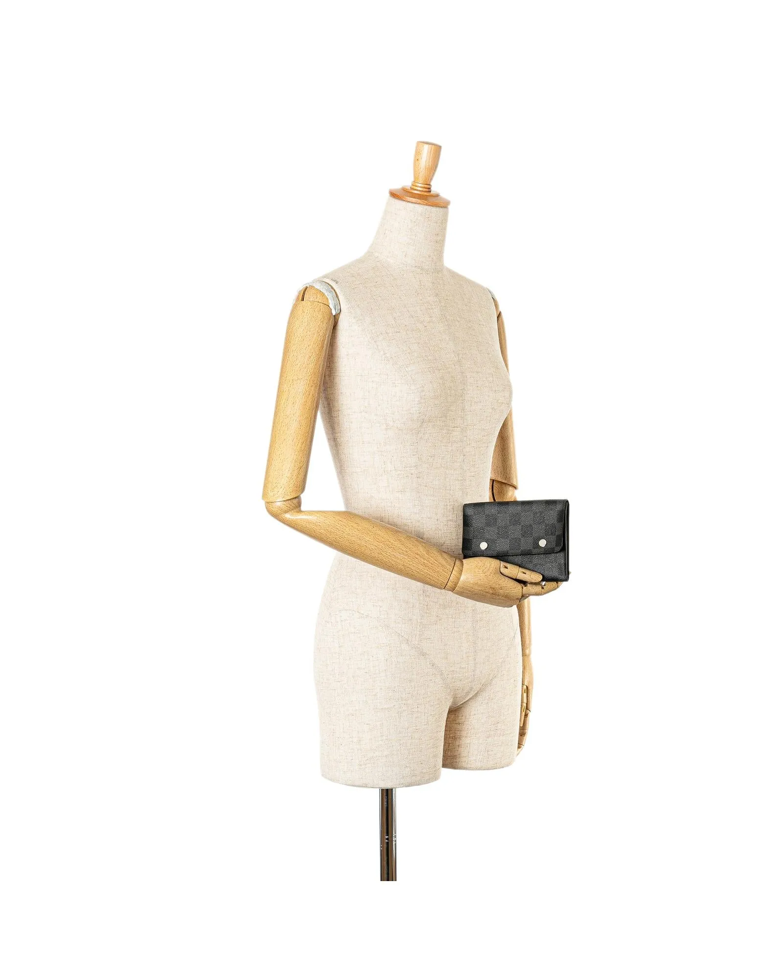 Compact Canvas Wallet with Magnetic Snap Closure