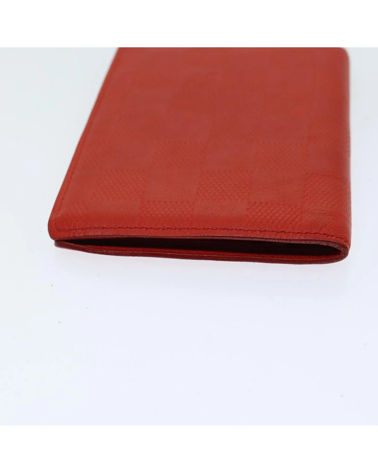 Damier Infini Leather Billfold Wallet with Storage Smell and Light Wear