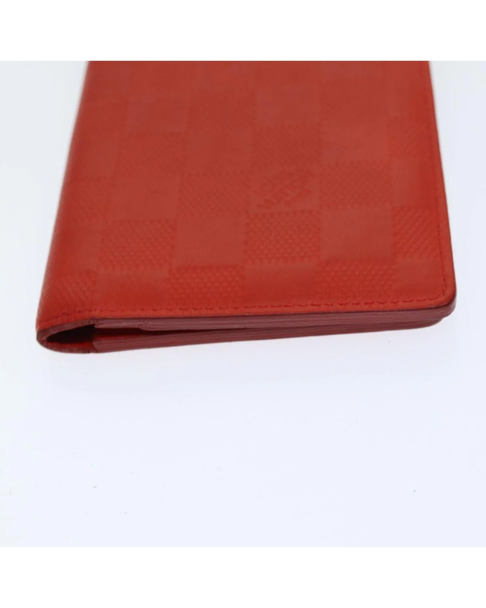 Damier Infini Leather Billfold Wallet with Storage Smell and Light Wear