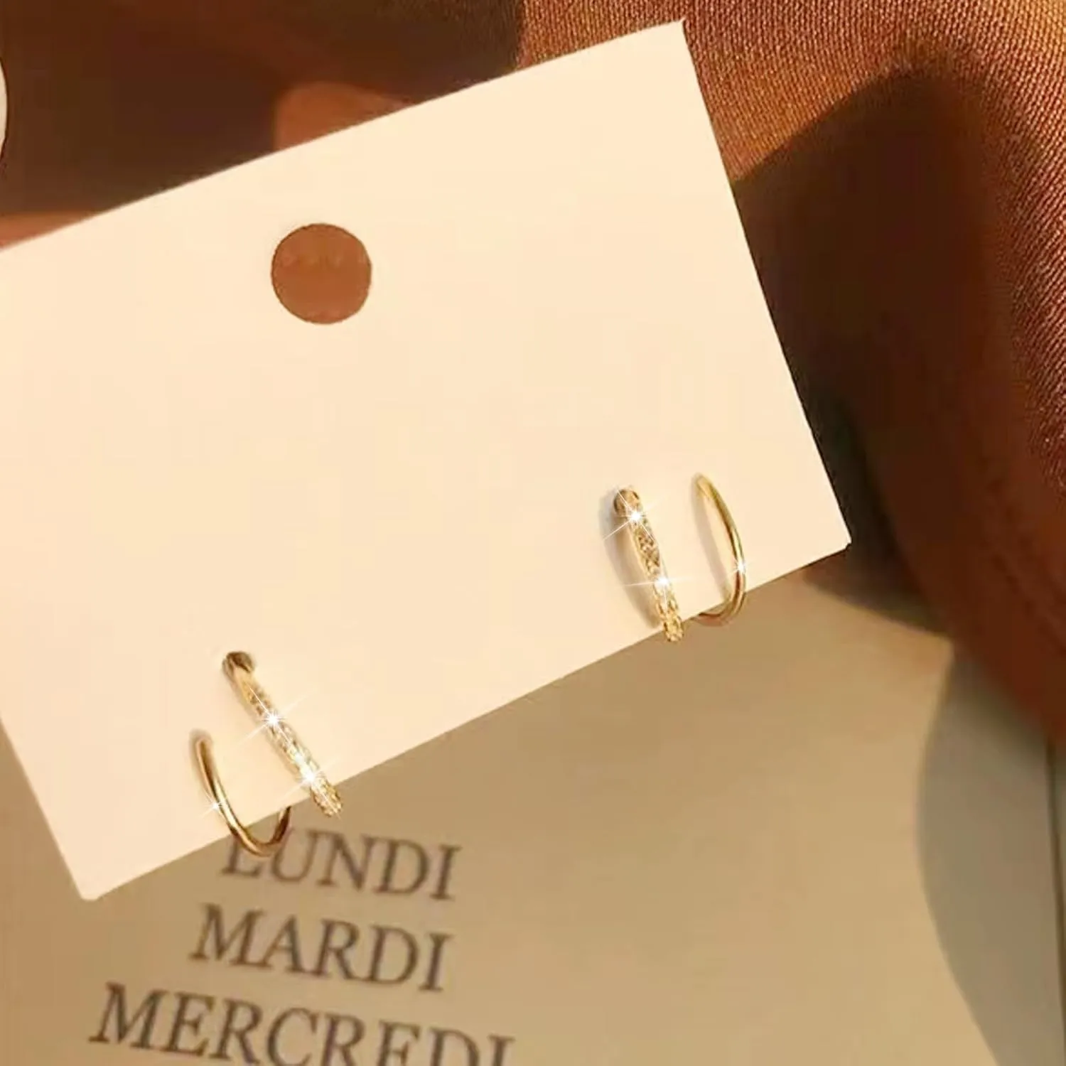 Double Hoop Earrings for Women Single Piercing Tiny Twist Earrings for One Hole Spiral Fake Multiple Piercings Earings Cartilage Conch Helix Piercing Jewelry