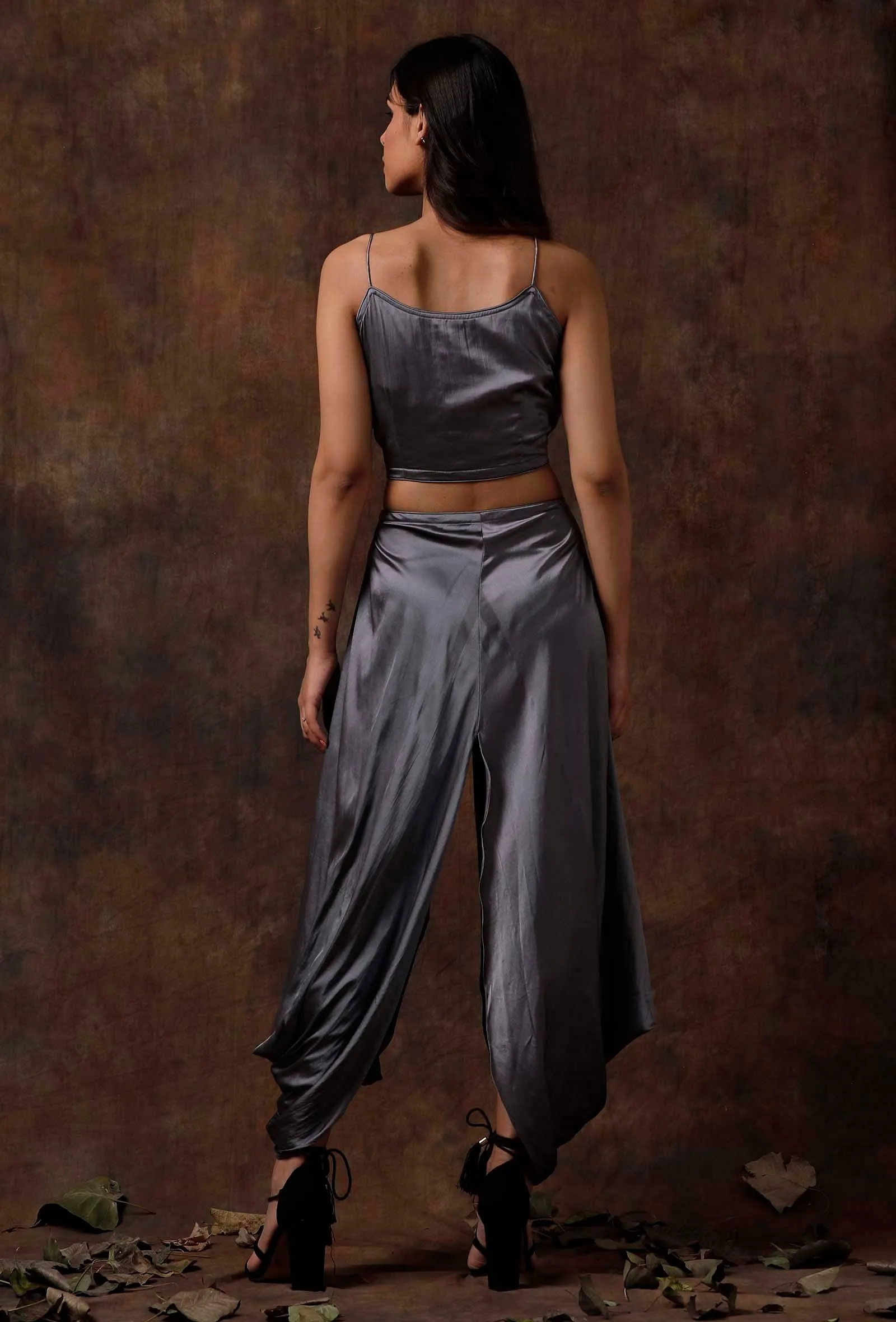 Dove Grey Slip Blouse