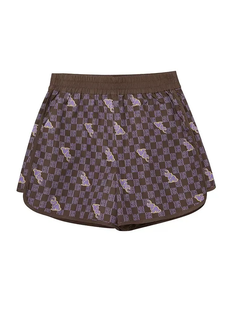 Elephant Pattern Casual Shorts【s0000001069】
