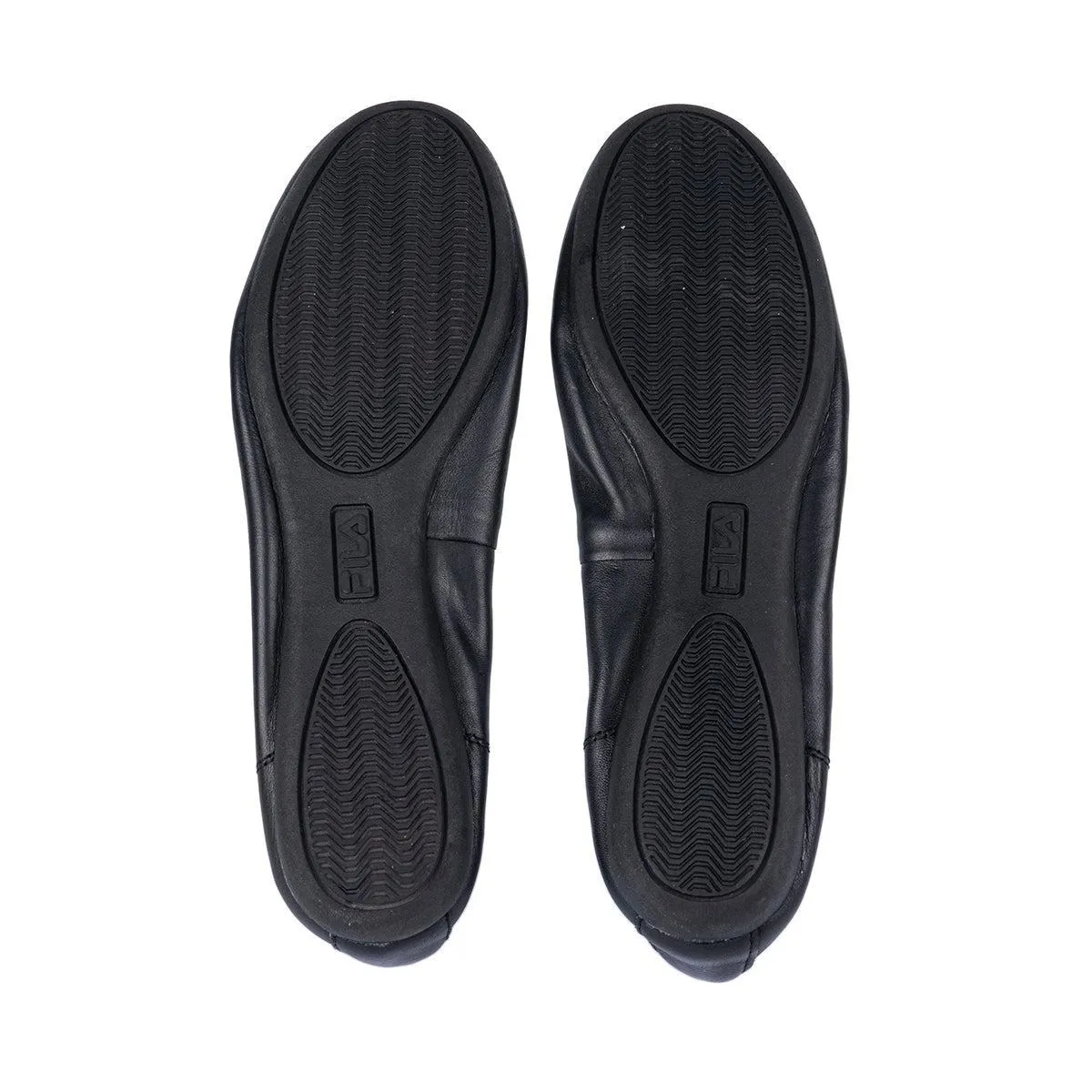 Fila Casual Ballerinas Leather Black Colour For Women
