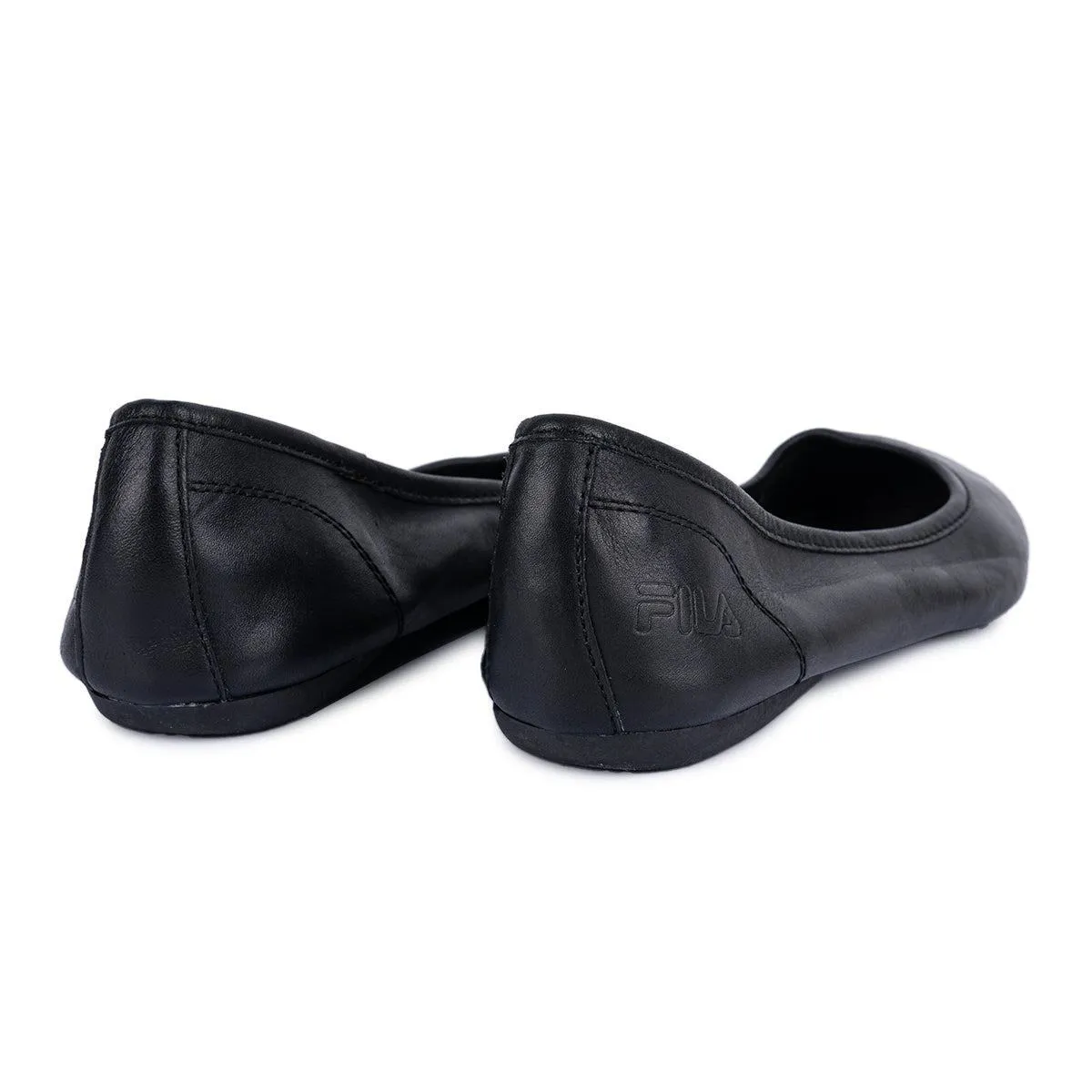 Fila Casual Ballerinas Leather Black Colour For Women