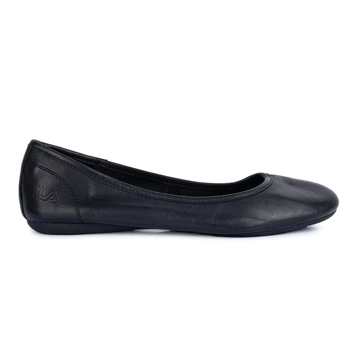 Fila Casual Ballerinas Leather Black Colour For Women