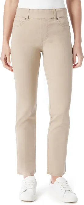 Gloria Vanderbilt Women's Shape Effect Pull on High Rise Straight Leg Jean Standard