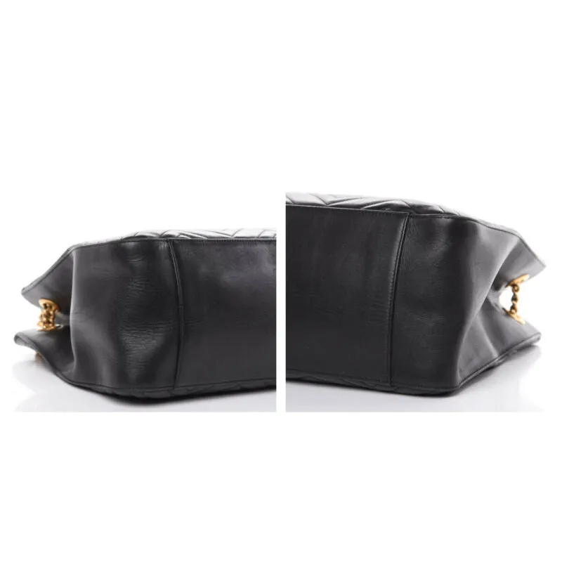Gucci GG Marmont Calfskin Matelasse Medium Black Leather Shoulder Bag