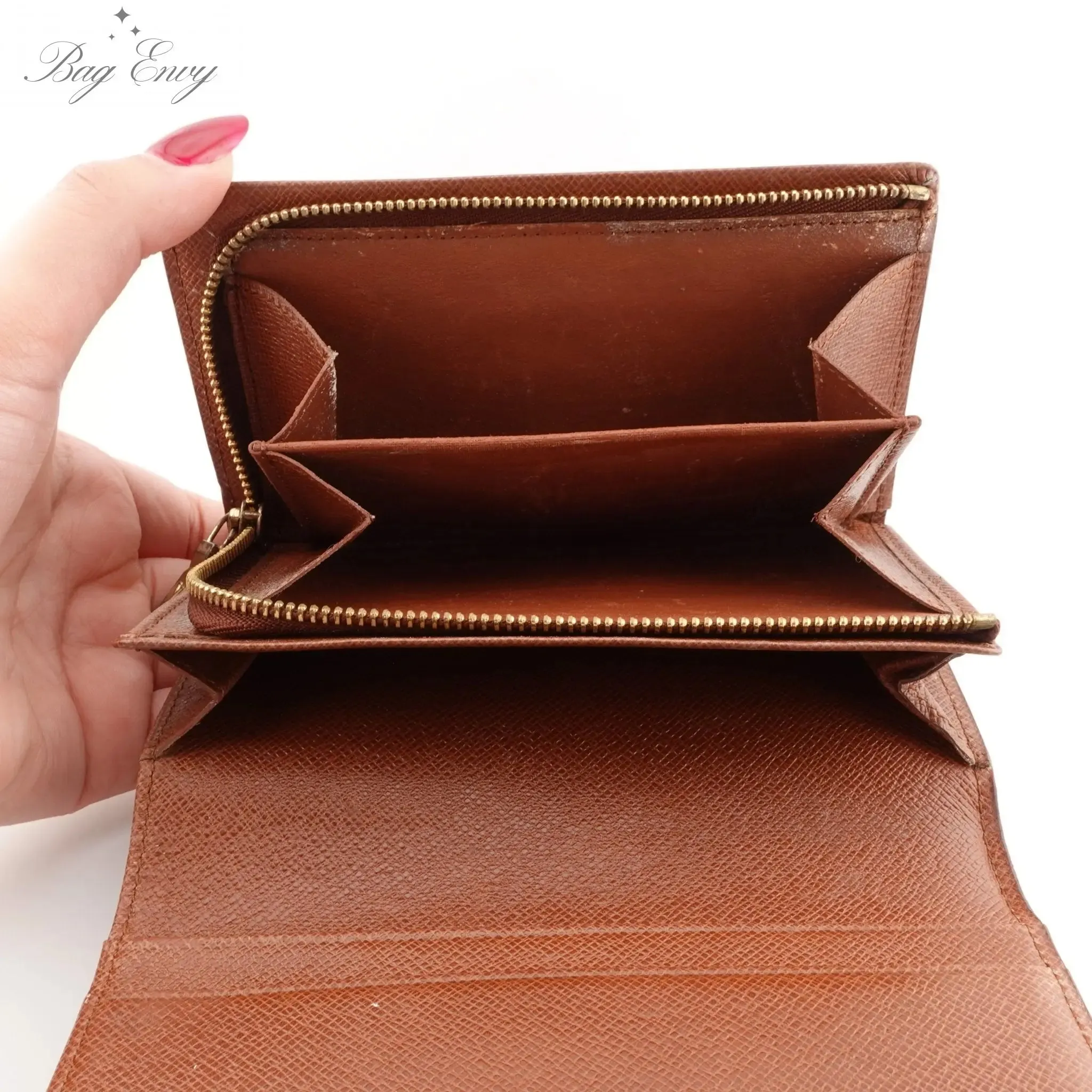 LOUIS VUITTON Monogram Porte Monnaie Billets Tresor Wallet On Chain