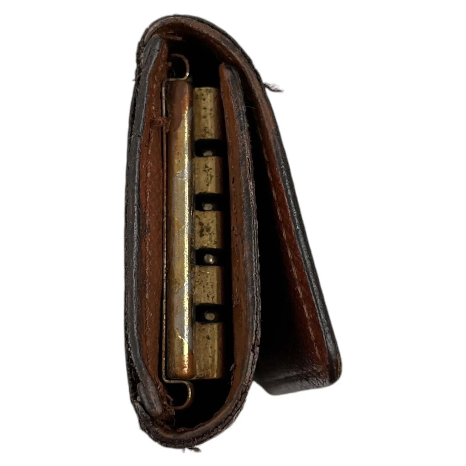 Men's Vintage Monogram Key Wallet Brown