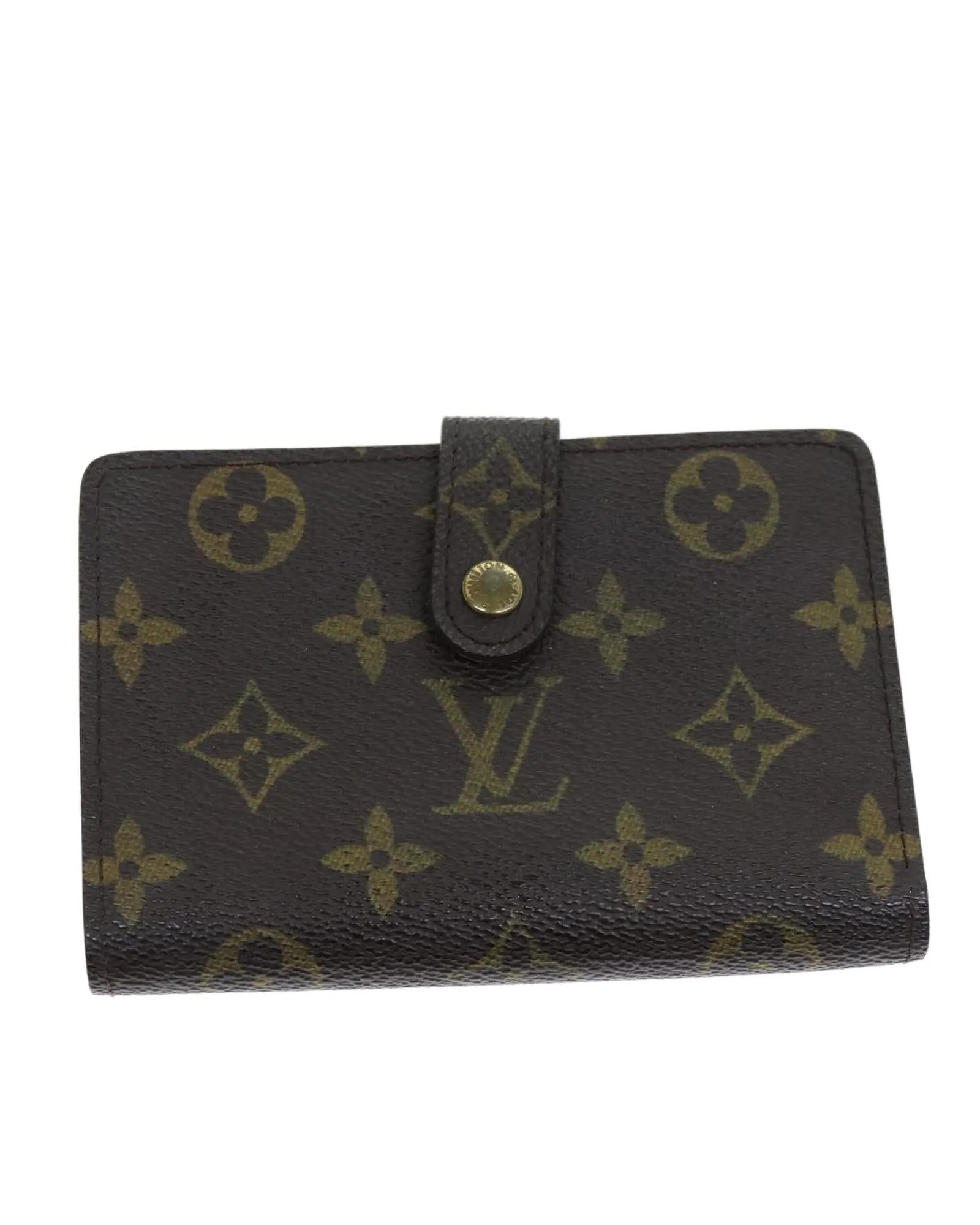 Monogram Bifold Wallet with Button Clasp - Used (Rank C)