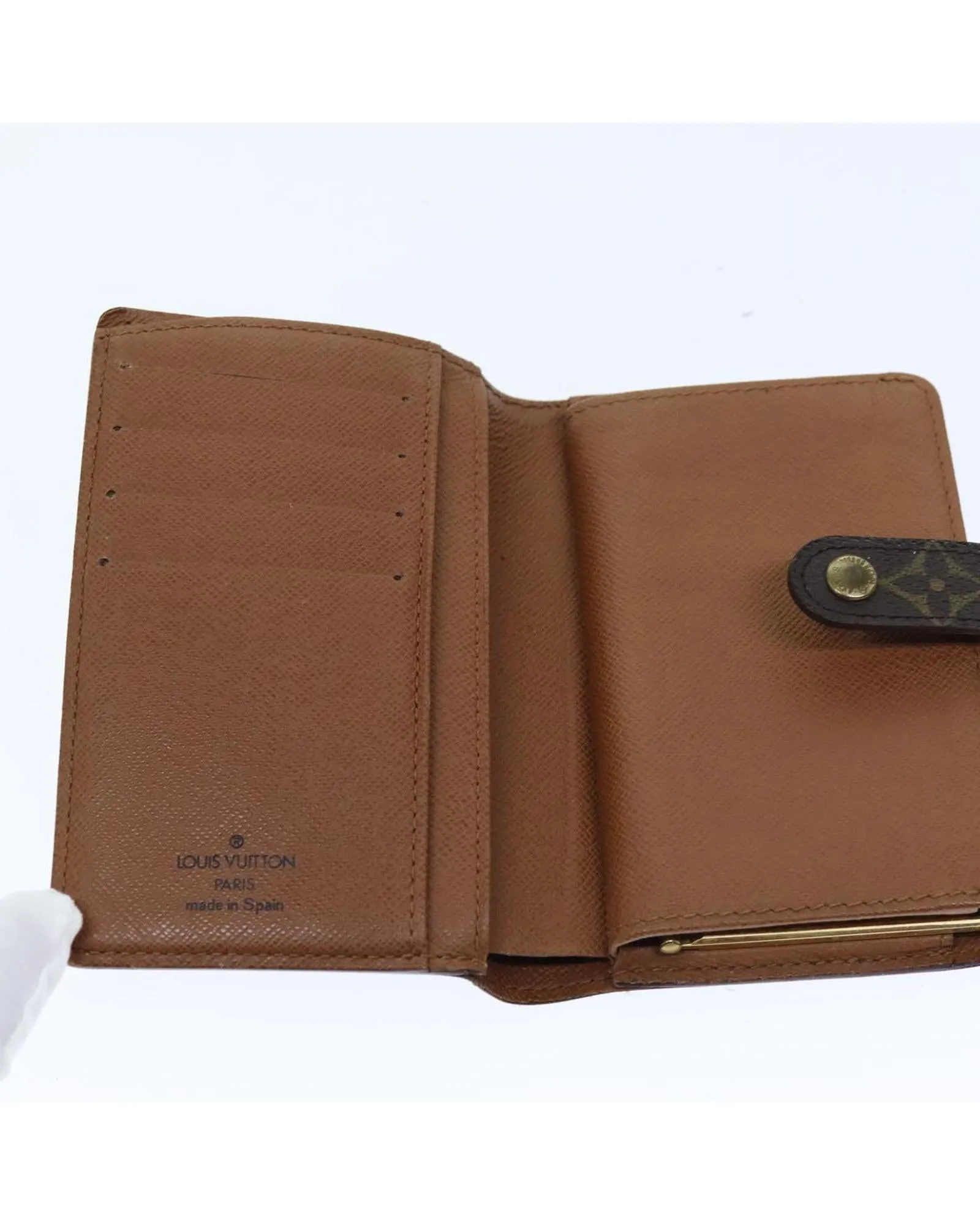Monogram Bifold Wallet with Button Clasp - Used (Rank C)