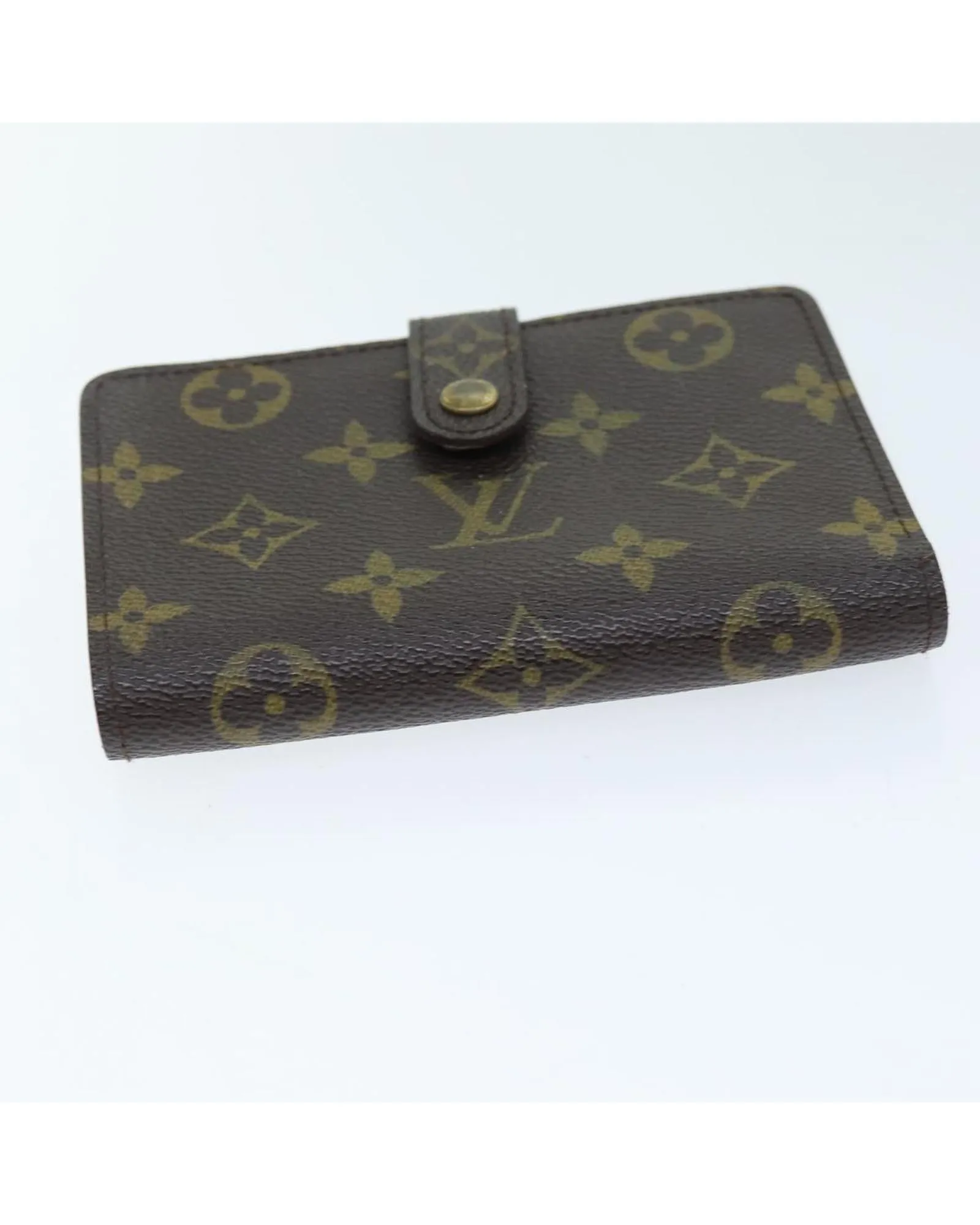 Monogram Bifold Wallet with Button Clasp - Used (Rank C)