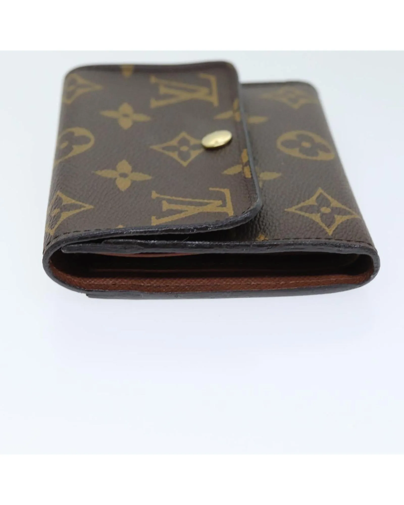 Monogram Canvas Wallet with Dust Bag and Item Box