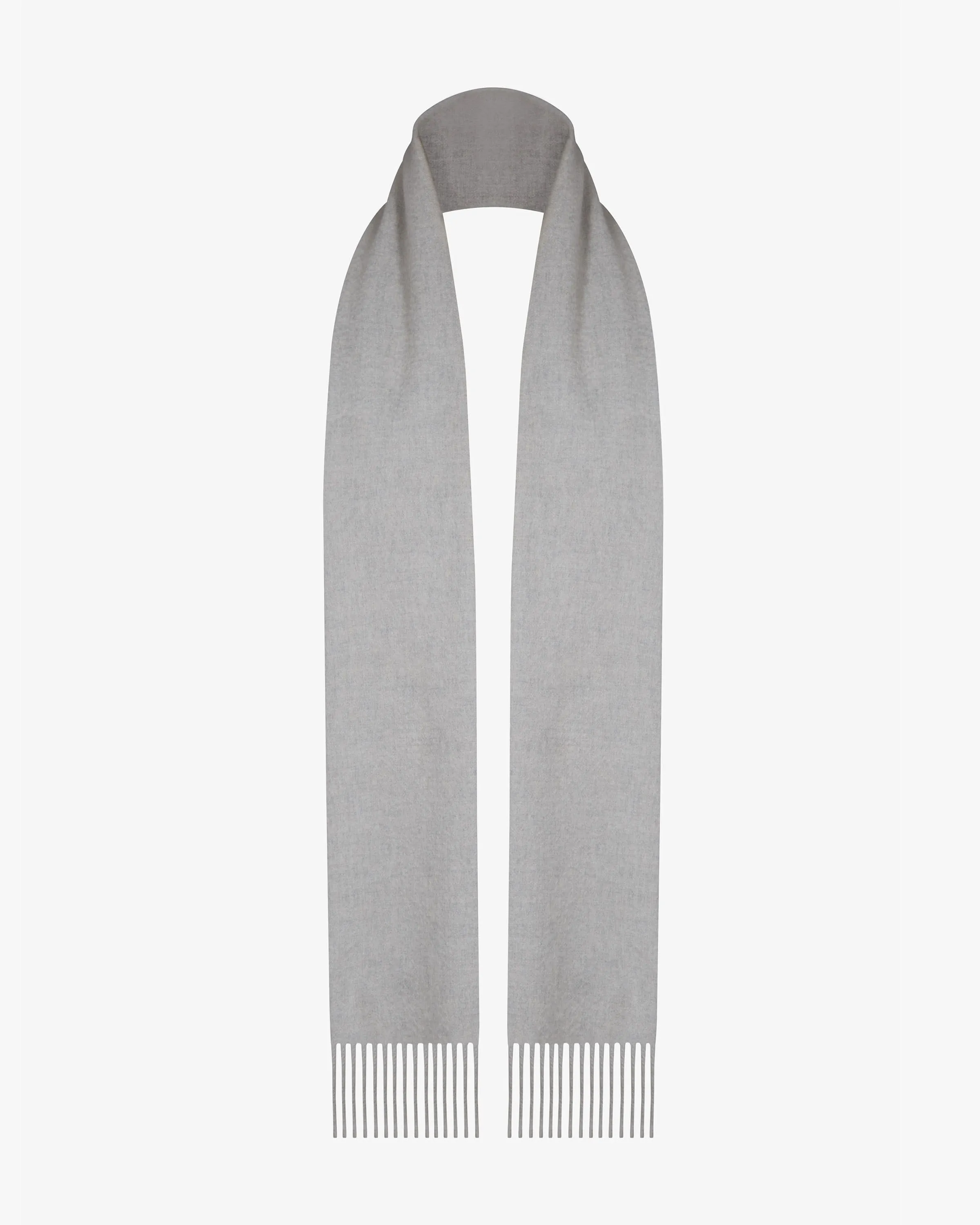 Pure Cashmere Scarf - Light Grey