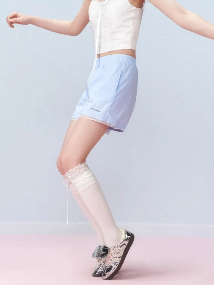 Striped casual shorts【s0000007239】
