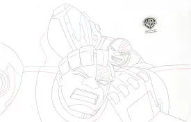Teen Titans Original Production Drawing: Cyborg vs. Nega Cyborg
