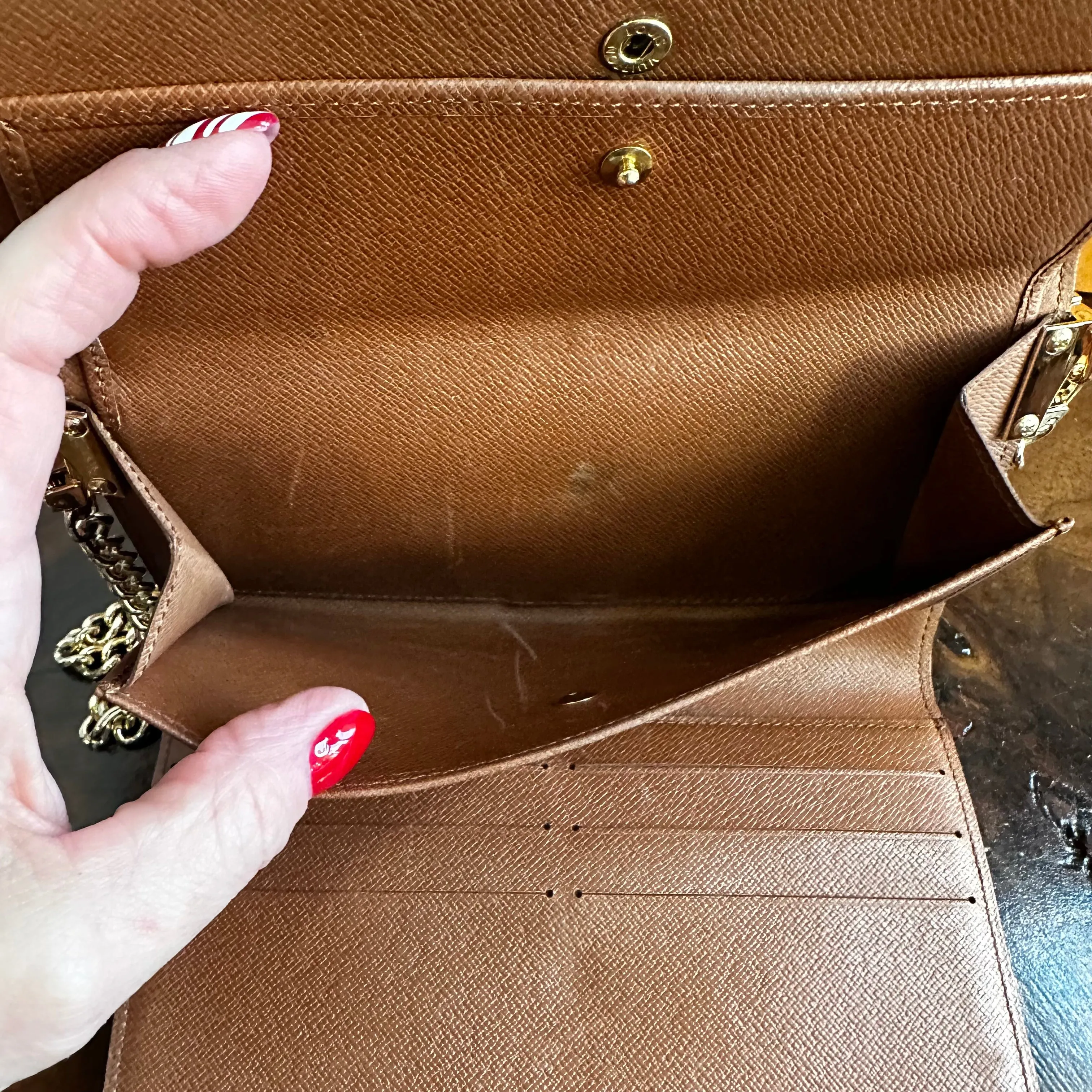 The Junco Wallet Crossbody - Vintage LV Monogram