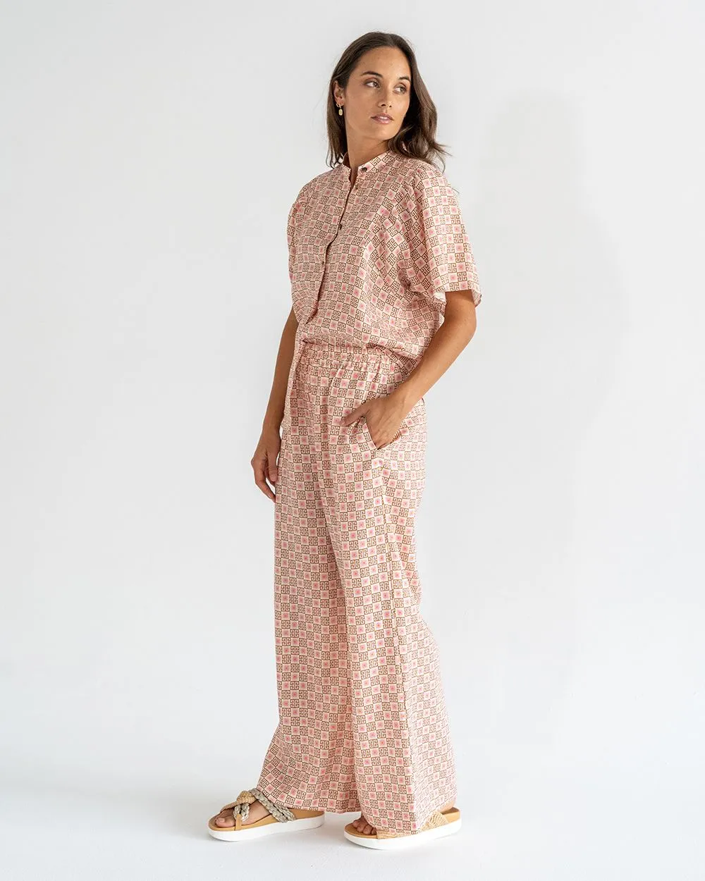 TICINO BLOUSE | Geo Floral