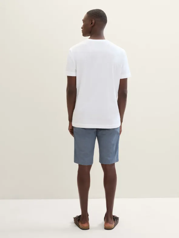 Tom Tailor Blue Chino Short With Side Pockets