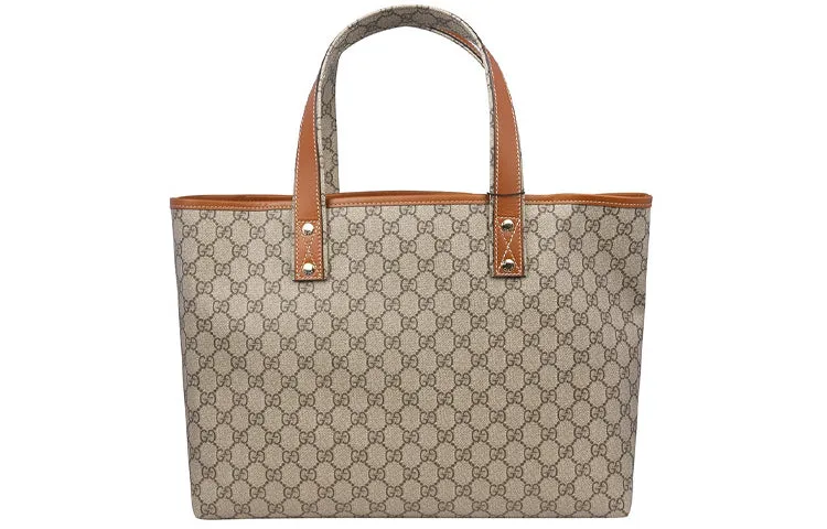 (WMNS) GUCCI Logo Canvas Large Capacity handbag / Brown Classic 211134-KGD3G-8527