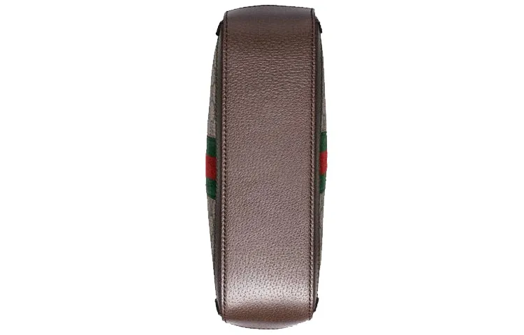 (WMNS) GUCCI Ophidia Logo Stripe Webbing Tassel Canvas handbag Small / Brown Retro Classic 550622-K05NG-8745
