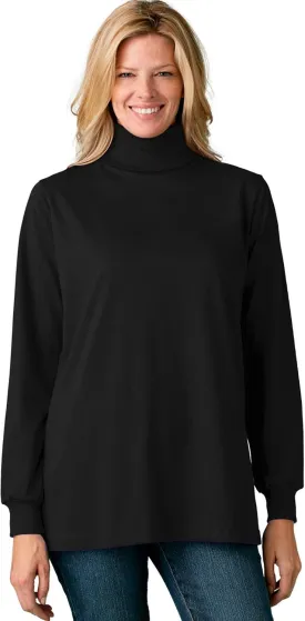 Woman Within Plus Size Perfect Long-Sleeve Turtleneck Tee (Petite Available)