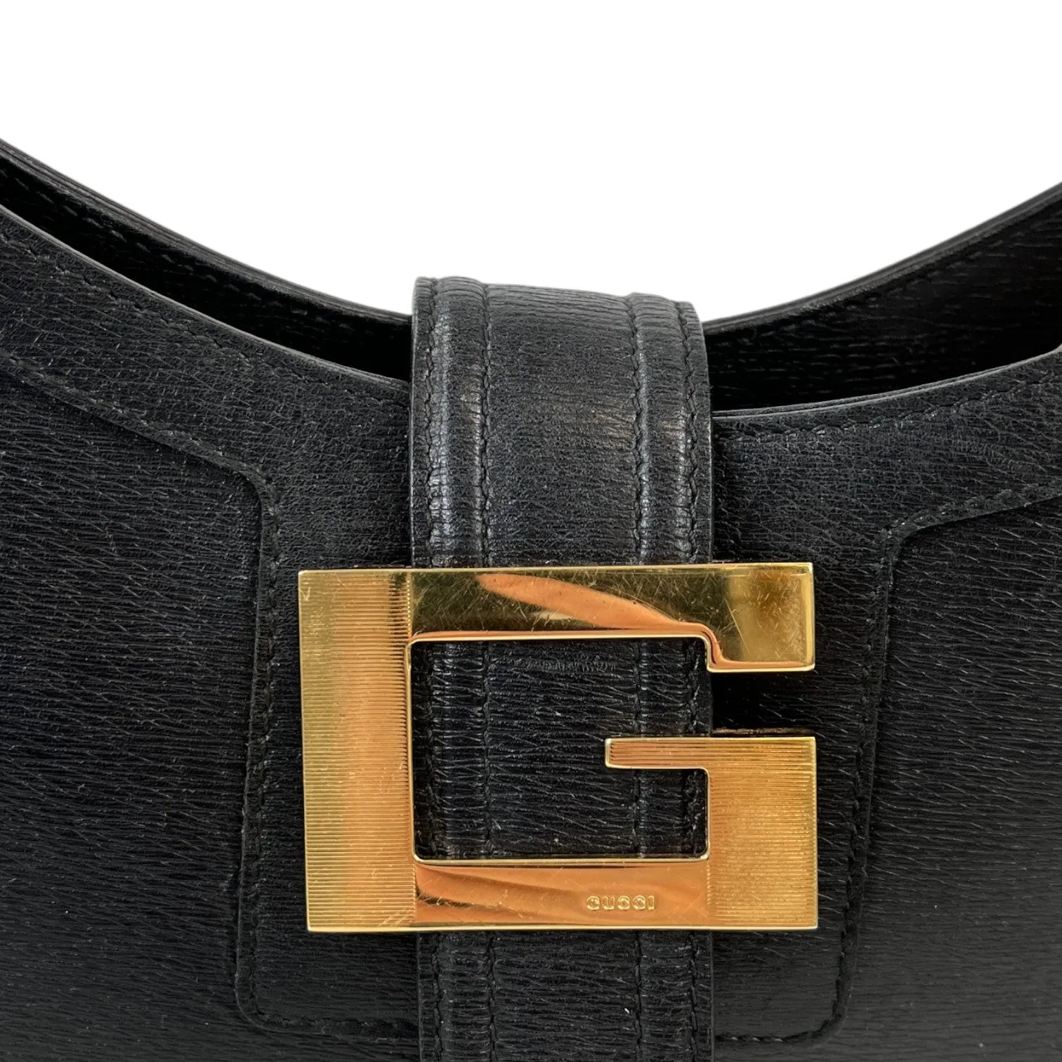 Women's G Buckle Handbag Black